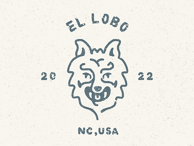 El Lobo animal badge badges drawing el lobo illustration lobo lobos mascot mascots nc procreate wolf wolves