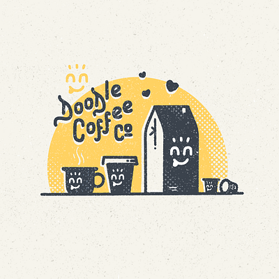 Doodle Coffee Co. beans brew cafe caffeine coffee coffee beans coffee cup cold brew cup decaf doodle espresso illustration java joe latte perk procreate