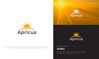 APRICUS black books bookstore branding business company design flat illustration logo logo design minimal minimalist logo modern simple sun ui unique white