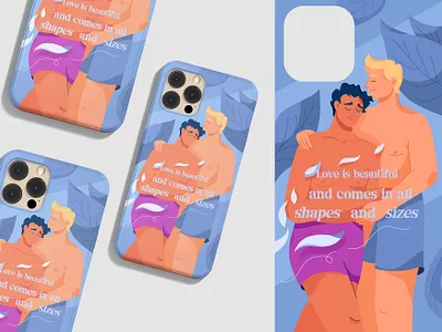 Men's love character color colorful couple cute design face happy illustration lgbt love men valentine valentines vector
