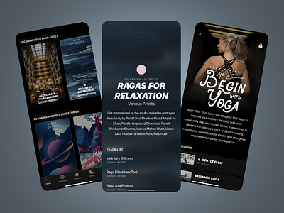 Mobile App Design for Workout Self-care app design fitness guided meditation intuitive design meditation meditation ui mental health mobile app relaxation relaxation app self care sleep tracker stress relief ui design ux design ux ui wellness app workout yoga app