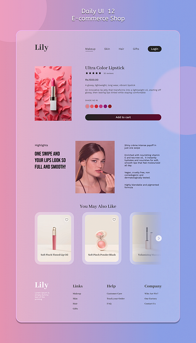 Daily UI #12 - ECommerce Shop app branding creative daily ui daily ui 001 daily ui challenge design e commerce ecommerce figma illustration interaction shop ui uiux user friendly user interface visual easthetics