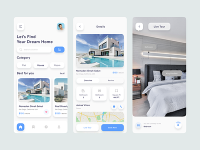 Real Estate App app app design app screen design illustration logo mobail app mobail screen modern house app real estate real estate app real estate mobail app rean a house app rent app ui ui design user interface design ux design web design website design