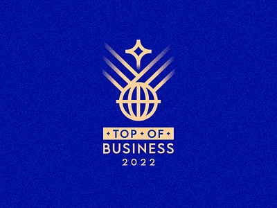 Top Of Business 2022 2022 award branding business entrepeneur entrepeneurship event global globe logo medal planet prize seal star top top business wing wings world