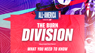 The Burn Division | All America Lacrosse branding colors design graphic graphic design identity illustration logo vector