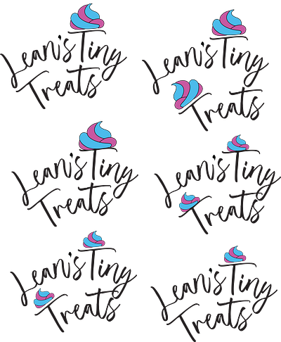 Lean's Tasty Treats Sample Logos animation branding graphic design logo