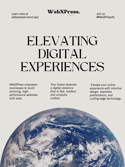 Elevating Digital Experiences graphic design