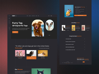 Furrytag creative design dribble minimal ui ux web website