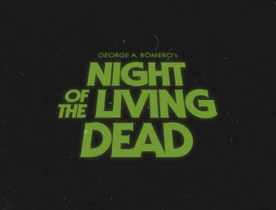 Night of the Living Dead design fictional graphic design logo vector