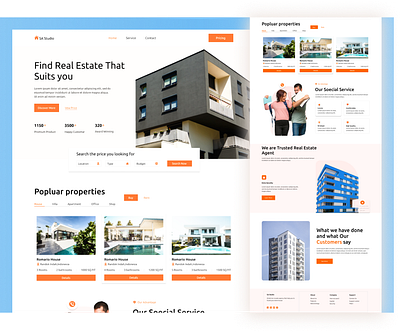 Properties selling design.. design elementor elementor templates ui ui design uxui web wordpress