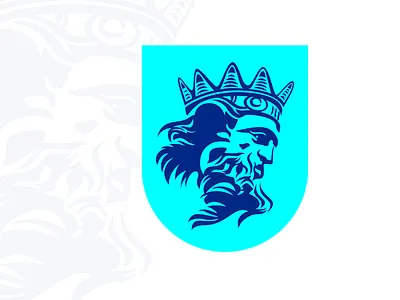 Neptune_the sea god branding design elegant emblem graphic design greekgodlogo greekmythology illustration logo modernlogo mythology neptunegod neptunelogo romangodlogo sealogo trendylogo vector waterlogo