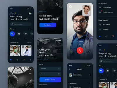 Mediku - Medical Mobile Apps app clinic doctor doctor app doctor appointment health healthcare hospital medic medical medical app medicine mobile mobile app patient patient app ui uiux ux