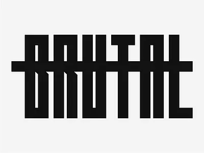 Brutal Branding apparel black branding brutal business cards design identity logo minimal vector