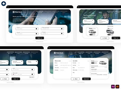 Ride Deck - UX/UI and Logo Design adobe photoshop adobe xd branding design graphic design illustration illustrator logo minimal ui ux vector