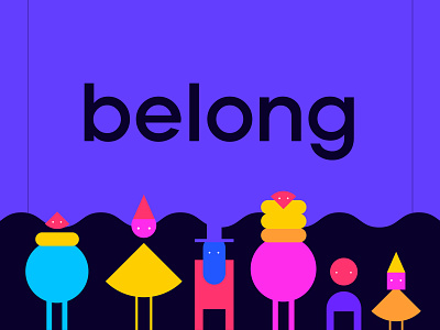 Belong. Brand Identity adobe adobeillustrator adobephotoshop brandguidlines brandidentity branding colorful design designagency digitalart flat formaa geometric illustration logo logotype minimalistic