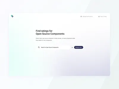 Open Source Ratings blurry concept design enterprise gradient interface table ui