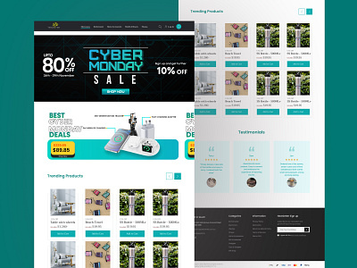 Cyber Monday Home Page Design 3d animation app branding creative market design download dribbble ecommerce homepage figma graphic design illustration landingpage logo motion graphics ui ux vector website xd