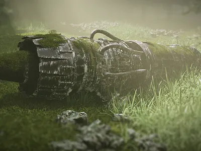 Old Tech 3d 3d art 3d modeling c4d concept art environment sci fi