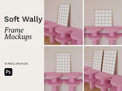 Artwork Mockups | Framed Posters 3d brand identity branddesign design editable mockup graphicdesign illustration mockup instagram template mock ups mockup bundle mockup set photoshop mockup photoshop template pink color pre made design psd file psd template versatile design visual design wall art mockup