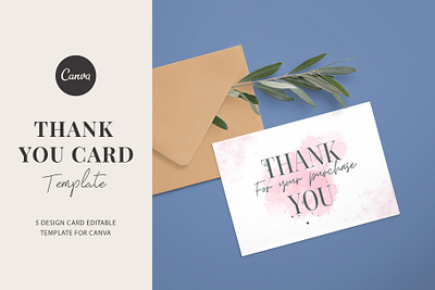 Thank you card template for canva 4 promotion