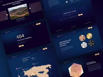 Website for investors, mining of solid ores design figma gold illustration luxury ui ux webdesign website