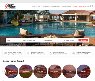 Villa Bookings design freebook holidays hotelbooking logo ui ux villabooking website