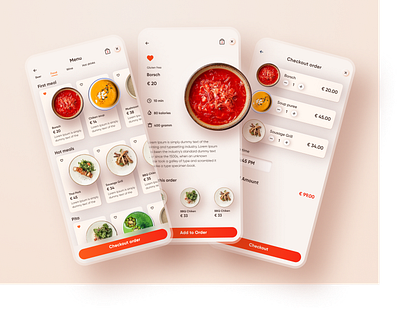 NOQ menu order clean design delivery app food app interface mobile app services simple solution ui user experience ux