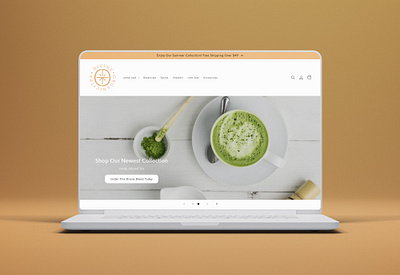 Divine Tea Website Landing Page web designing web designing company florida website designing services