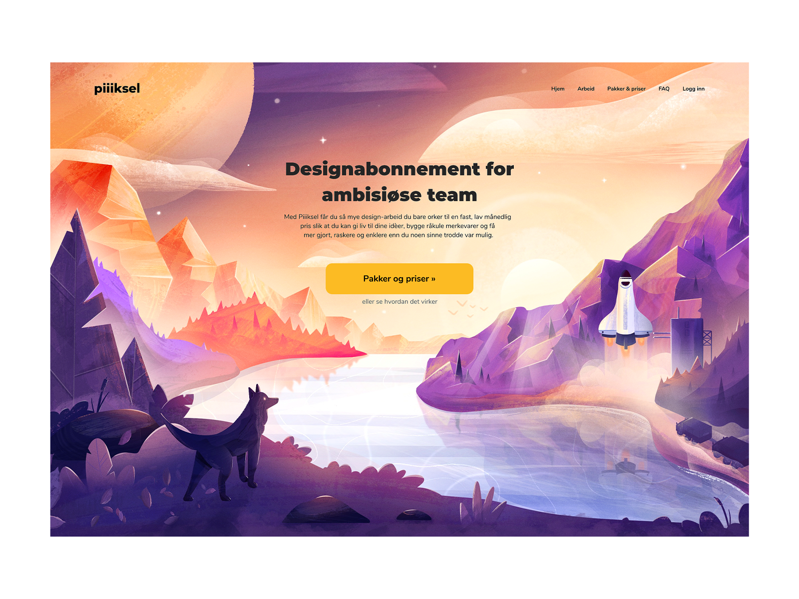 Example of Landing Page Illustration
