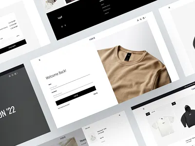 Farid Apparel - E-Commerce Pages branding clothing brand e commerce e commerce app e commerce shop ecommerce ecommerce business faashion e commerce webpage fashion landing page online shop online store ui design