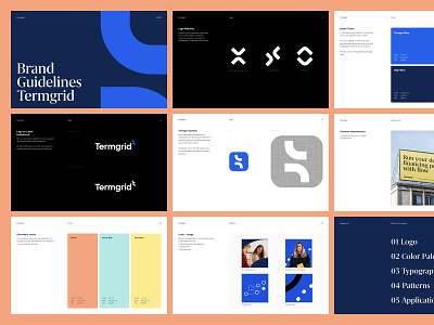 Termgrid - Brand Guidelines brand branding design system guidelines marketing saas strategy web web design