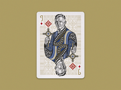 The Cross Playing Cards ⚜️ KQJ Diamonds ace of spades diamonds engraving etching graphic design illustration jacks joker kings line art peter voth design playing cards queens woodcut
