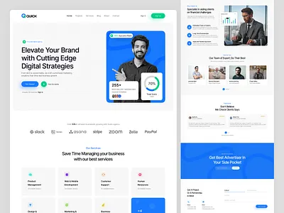 A Modern Digital Agency Website design landingpage ui ux website website digital agenchy