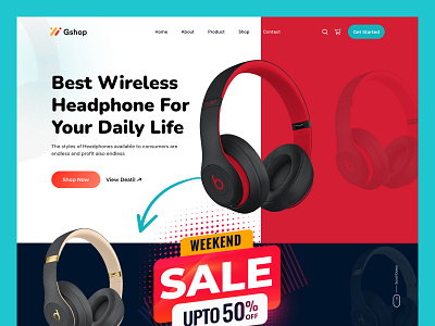 Beats Studio Headphone UI Design beatmaker beats bluetooth bose cpdesign creativepeoples earphone ecommerce headphone landing page headphone website hip hop landing page music music website sound speaker studio trending