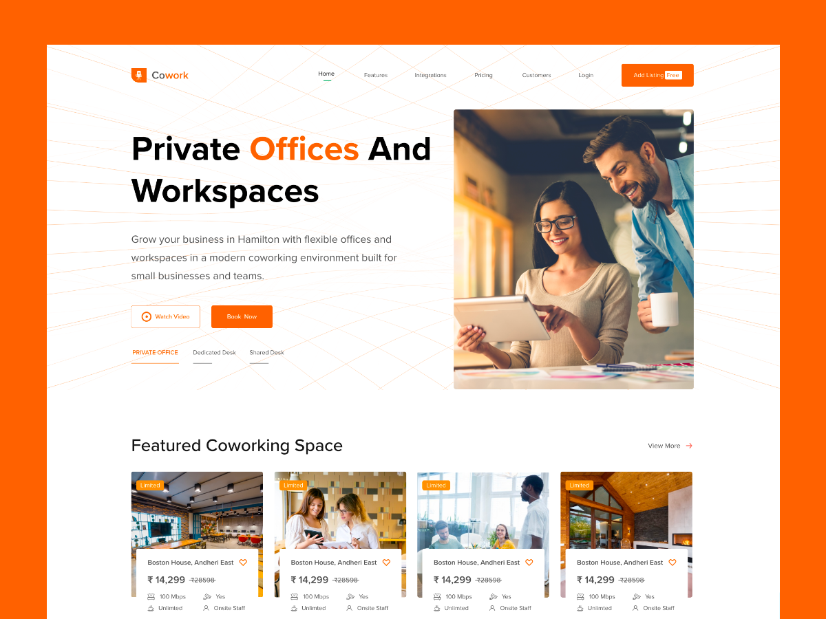 Example of High Converting Landing Page Design