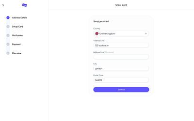 Smooth and intuitive card setup process. 💳 design hero section mobile ui ux