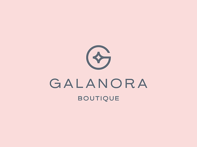 Galanora beauty boutique branding clever clothing elegant fashion glamour high end logo luxury minimal monogram online premium shopping star store style women