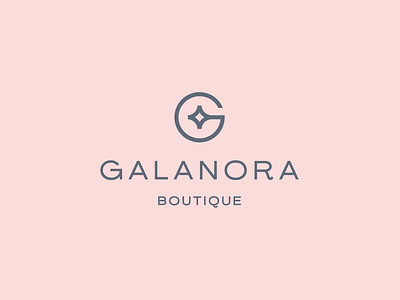 Galanora beauty boutique branding clever clothing elegant fashion glamour high end logo luxury minimal monogram online premium shopping star store style women