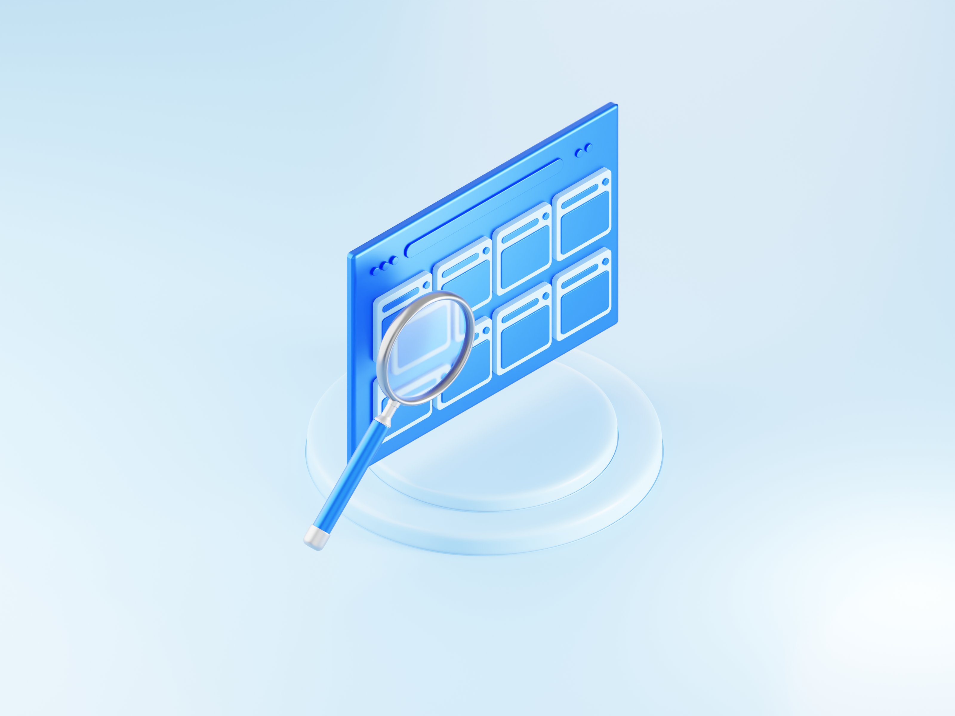 Search, discovery and analysis 3d analysis animation blender blue discovery graphic design search searching tsh