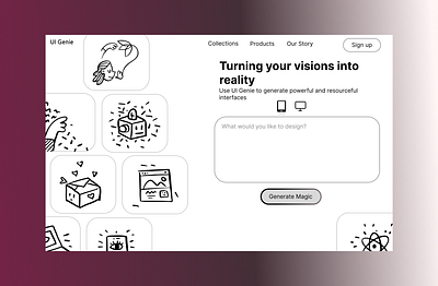 UI Genie typography ui web design