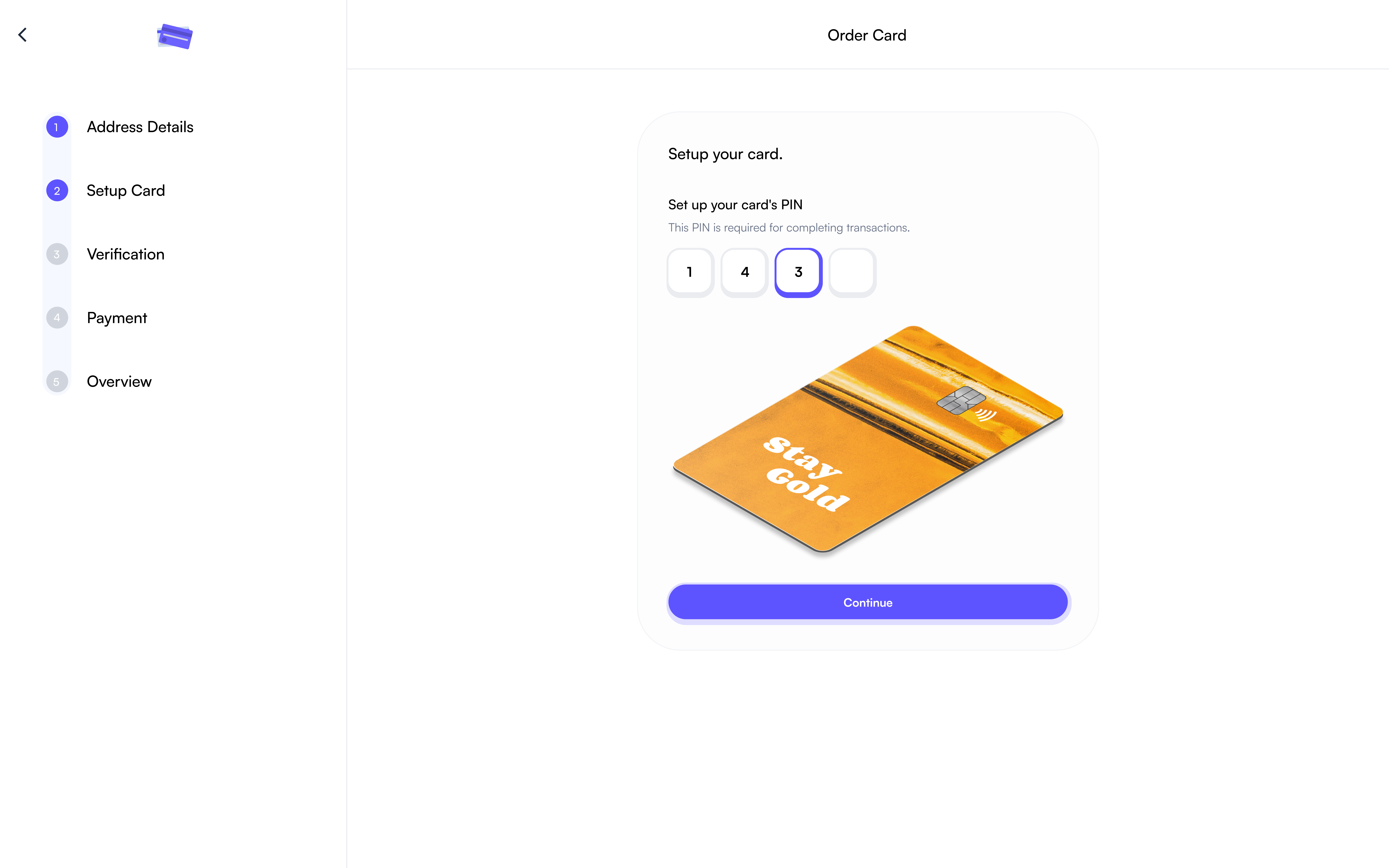 Seamless card setup experience 🔒💳✨ card design fintech ui ux