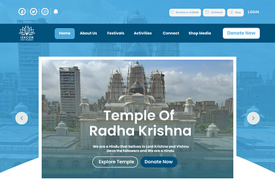 Temple Website devotional escontemple prototyping uiuxdesign website