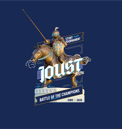 CBU Stunt Tournament branding illustration