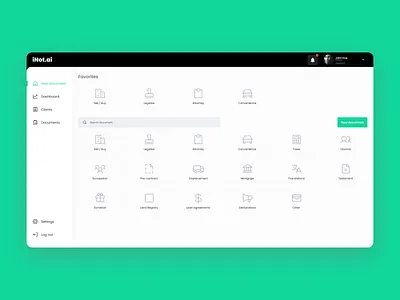iNot - Notary Web App app branding dashboard graphic design interface logo notary ui uiux visual webapp