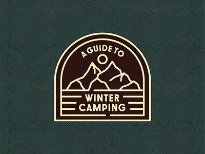 WINTER CAMPING LOGOS BADGES ICONS badges camping illustration logos mountains vector vintage winter wintercamping
