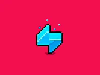 Runnergizer - Blue Energy blue design energy game art graphic design icon icon design pixel pixel art