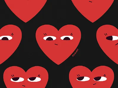 moody hearts club animation design gif hearts illustration moody hearts style
