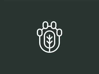 Paw & tree logo brand branding branding concept design dog graphic design illustration logo nature paw tree vector visual identity