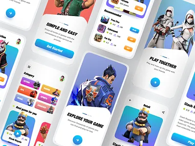 Game Store App Concept 3d 3d art app app design clean game game app game shop game store game store application games games app gaming mobile shop app store store app ui ux