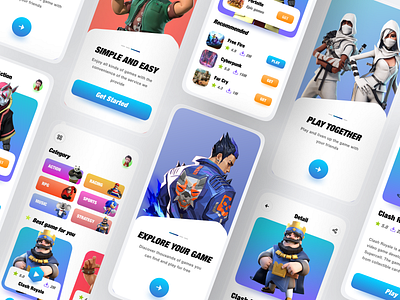 Game Store App Concept 3d 3d art app app design clean game game app game shop game store game store application games games app gaming mobile shop app store store app ui ux